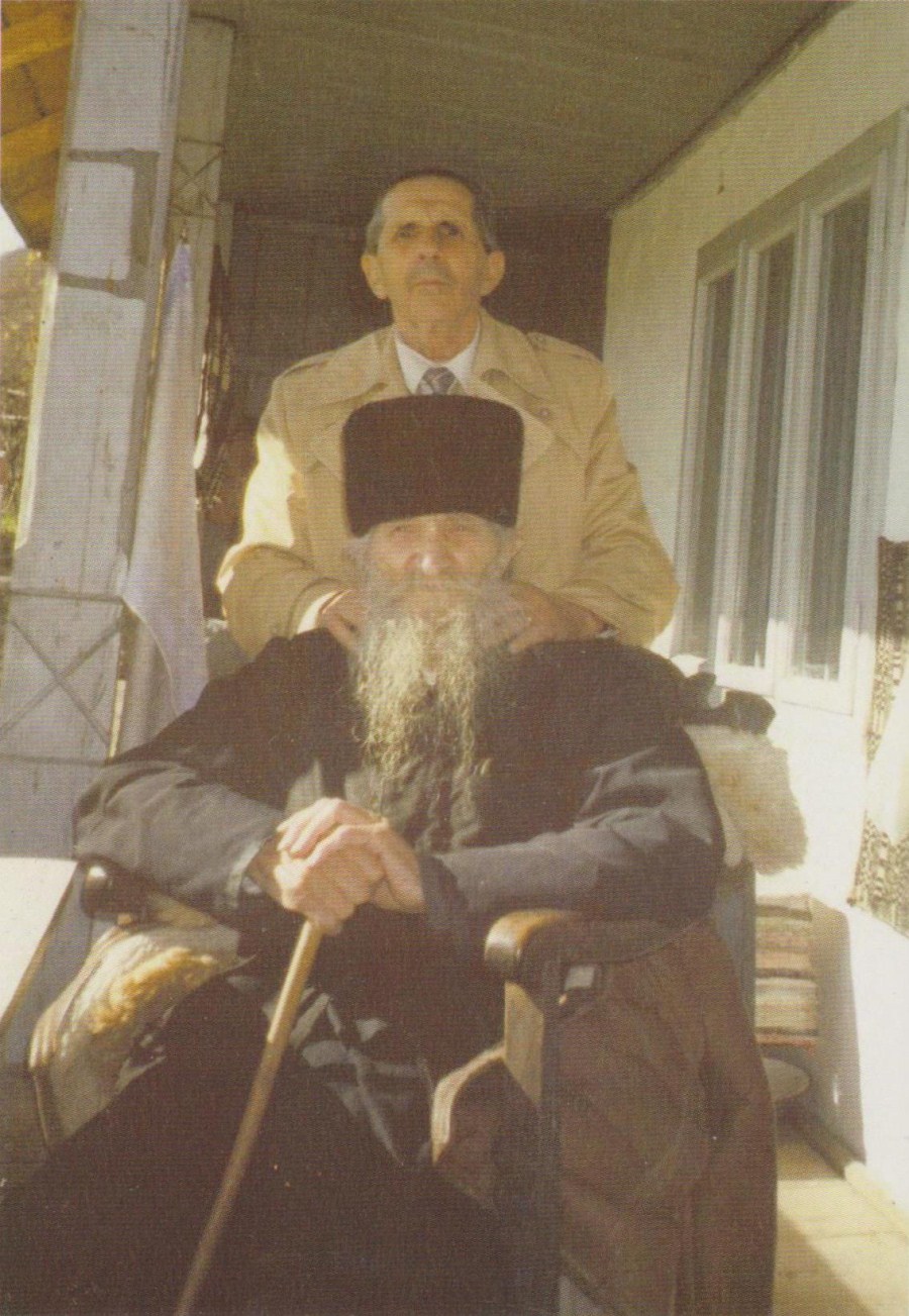 Părintele Marcu Dumitru și Nicu Popescu la Sihăstria - anul 1997